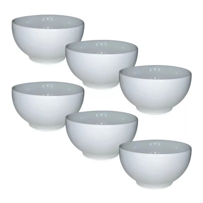 12 Tigelas Cumbuca de Porcelana 500 Ml 1º Linha Sorvete Açaí Caldos