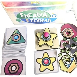 Encaixa e Forma Jogo Educativo Formas Geométricas e Coordenação Motora