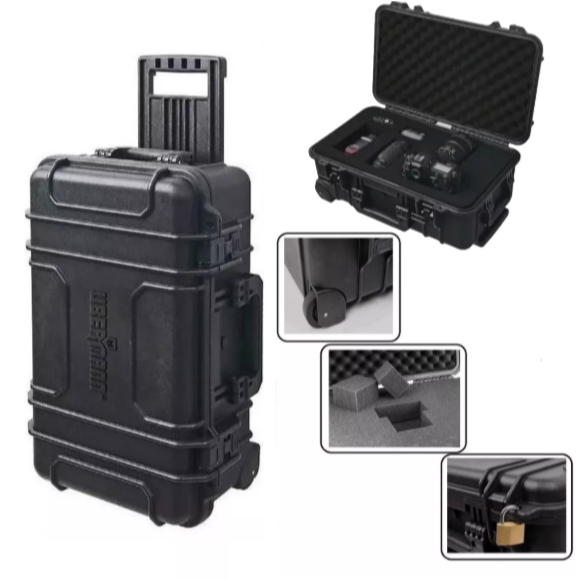 Caixa Maleta De Ferramentas Com Espuma E Rodas Anti-impacto  –  Espuma Interna, IP65 | Preta em Oferta na Shopee