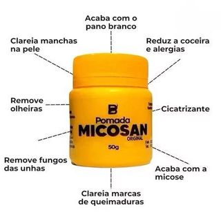Kit 2 Pomadas Micosan /Mikoziu Original Para micose e Clareador de manchas em Oferta na Shopee