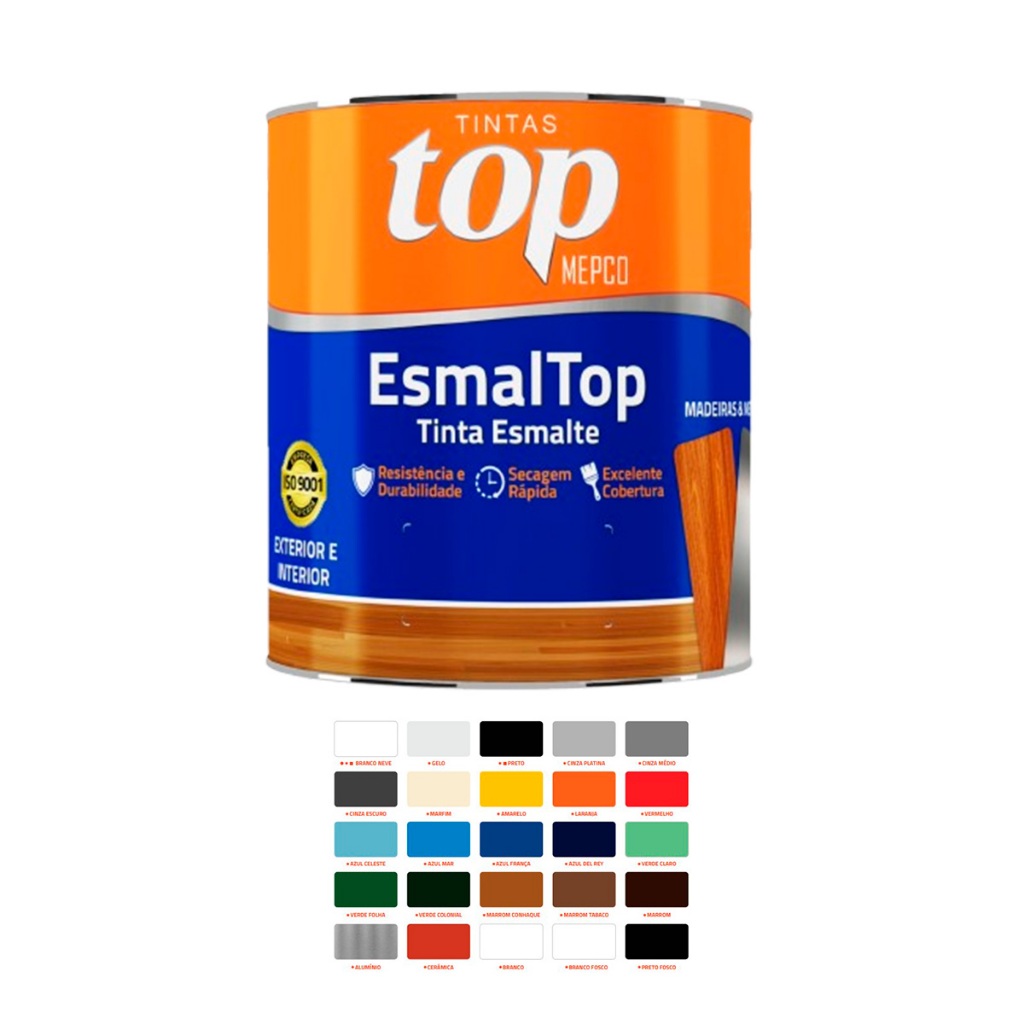 Esmalte Sintético MEPCO 900ml – Tinta para Metal e Madeira com Alta Resistência e Ótima cobertura