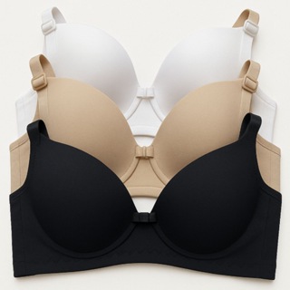 Kit com 3 Sutiã Básico Reforçado de Microfibra Com Bojo do P ao GG PROMOÇÃO em Oferta na Shopee