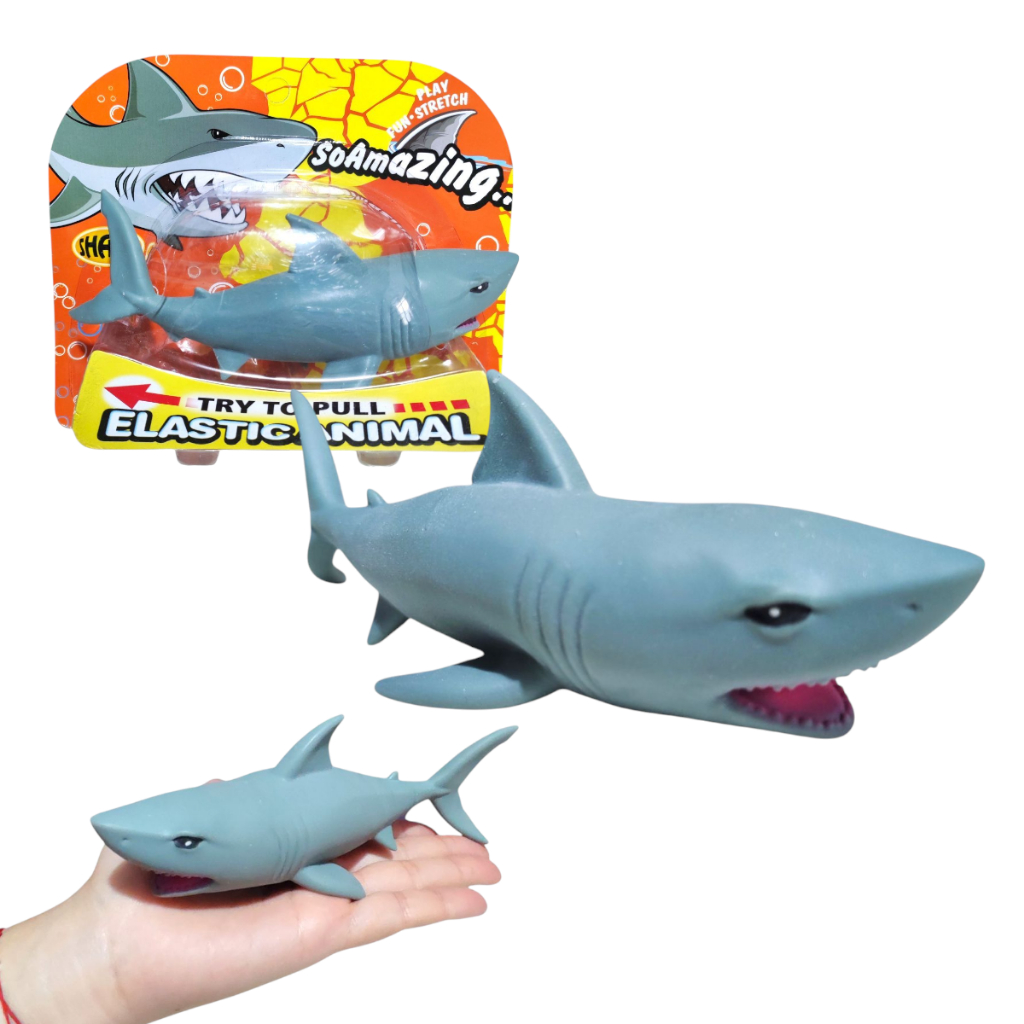 Brinquedo Sensorial Animal Marinho Tubarão Fidget Toy Squishy 18cm Antiestresse em Oferta na Shopee