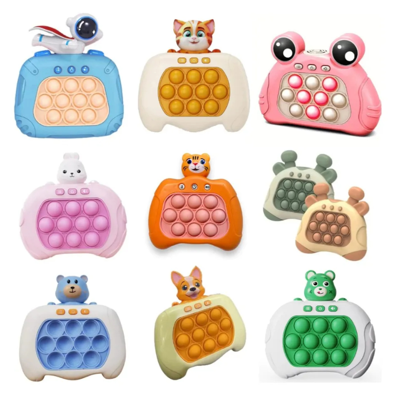Mini Quick Push Game Machine Pop IT Bubble Console De Jogo Competitivo Fidget Toys For Kids em Oferta na Shopee