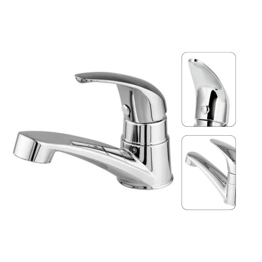 Torneira Banheiro Sofisticada ABS 1/4 de Volta Cromo Premium Econômica