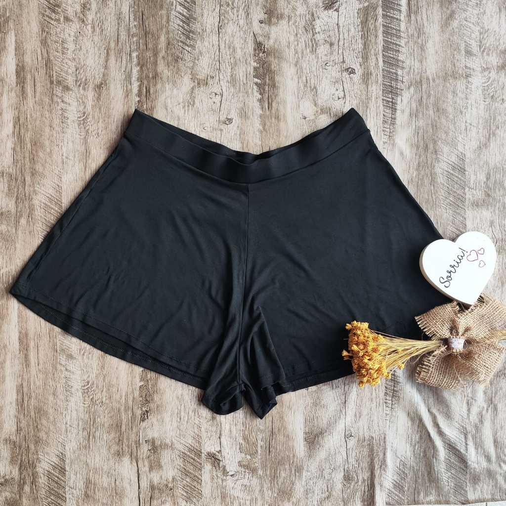 Short Feminino Gode Soltinho Tamanho Plus Size Malha em Oferta na Shopee