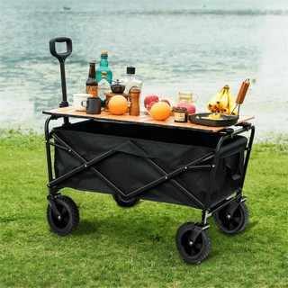 Carrinho Para Carga Dobrável Multifuncional Camping Com Bolsa suporta até 150kg