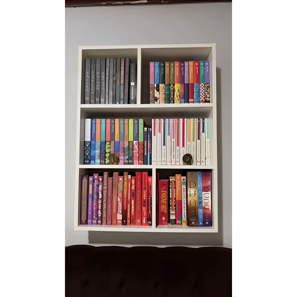 Estante Prateleira De Madeira Mdf Virtual Para Livros Parede
