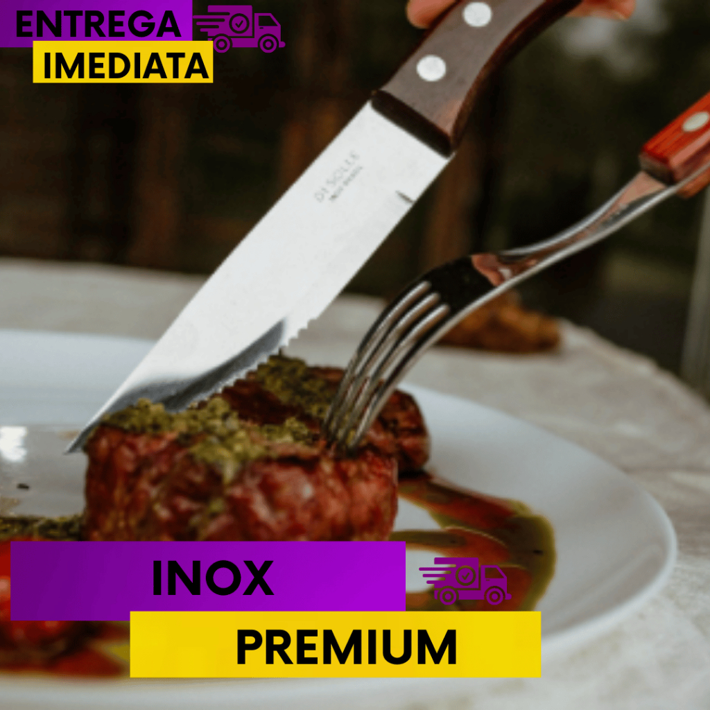Detalhes do 15 Facas Para Churrasco OUTBACK Linha Premium Inox Resistência Máxima