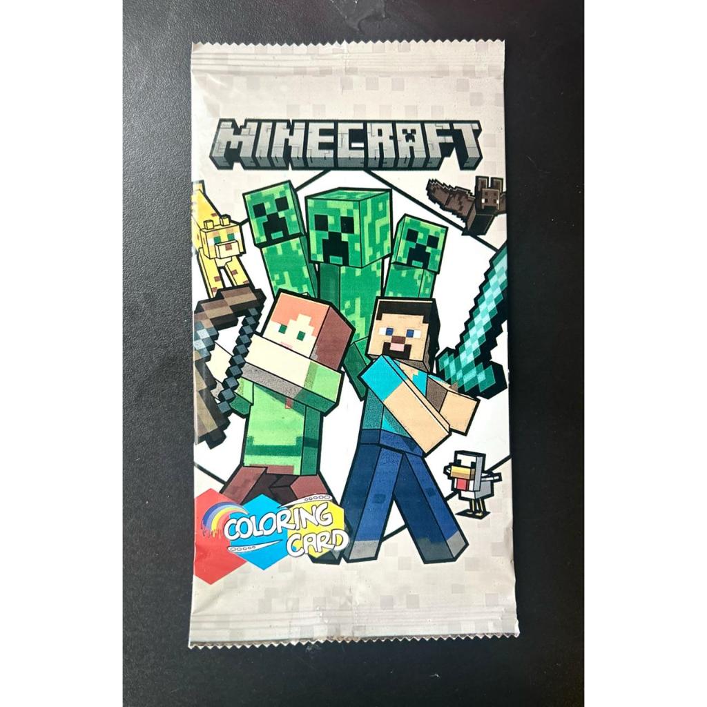 ENVELOPE DE CARDS PARA COLORIR MINECRAFT