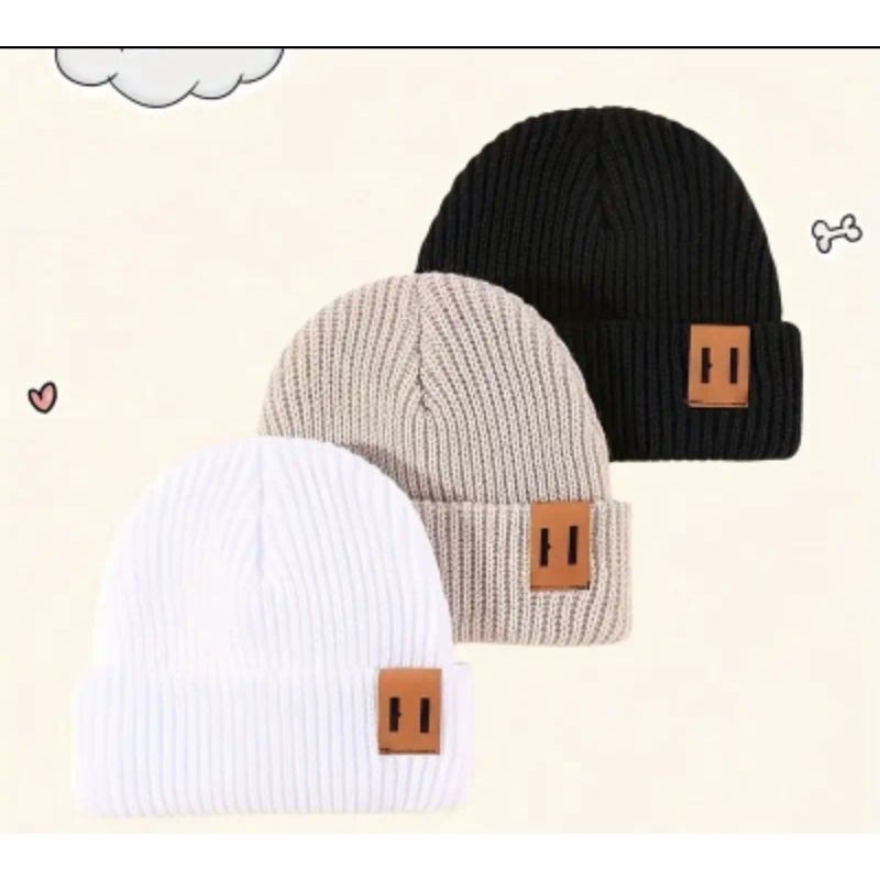 Gorro Infantil Tricô Outono Inverno