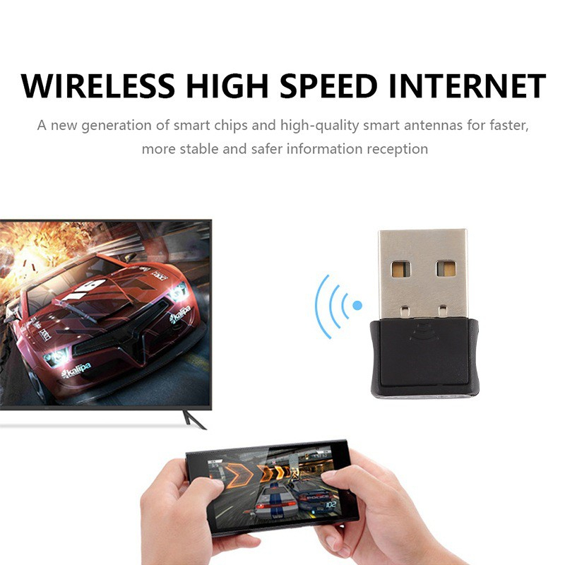 Adaptador Wi-Fi USB Wireless 2.4GHz 900Mbps para PC e Notebook Mini Receptor de Internet — imagem 2 de 2