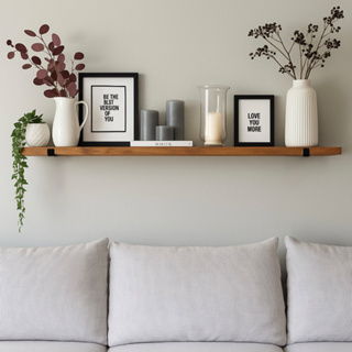 Prateleira de madeira rustica com mao francesa industrial invertida em Oferta na Shopee