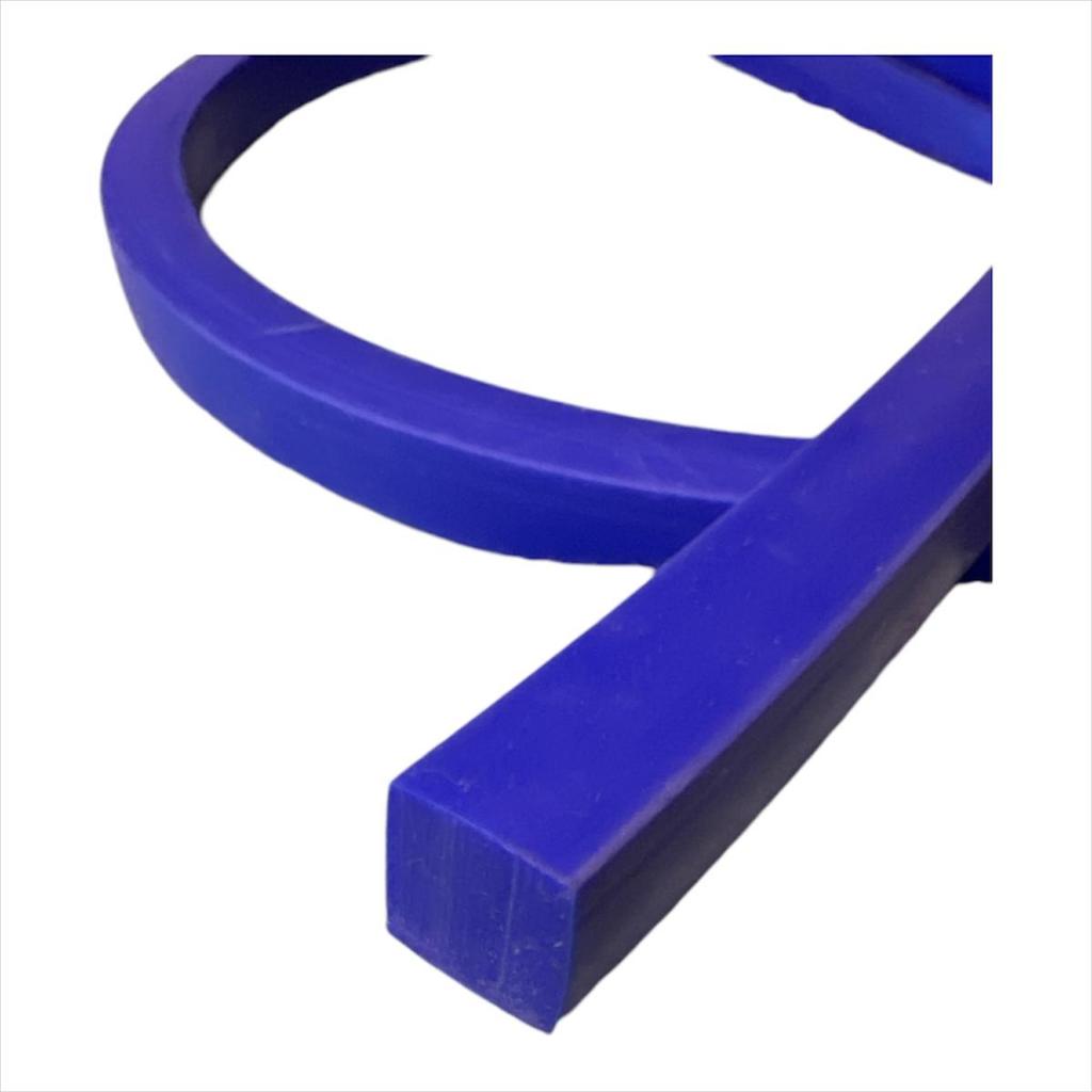 Perfil Borracha Silicone Azul P/ Seladoras 11mm X 13mm 1 metro