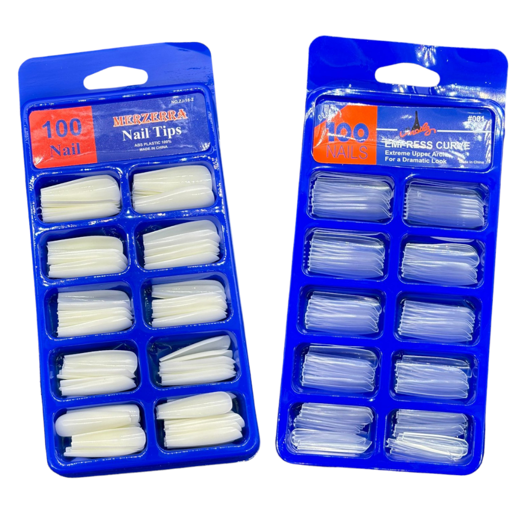 Kit 100 Unhas Postiça Bailarina Fina Realista Transparente Leitosa em Oferta na Shopee