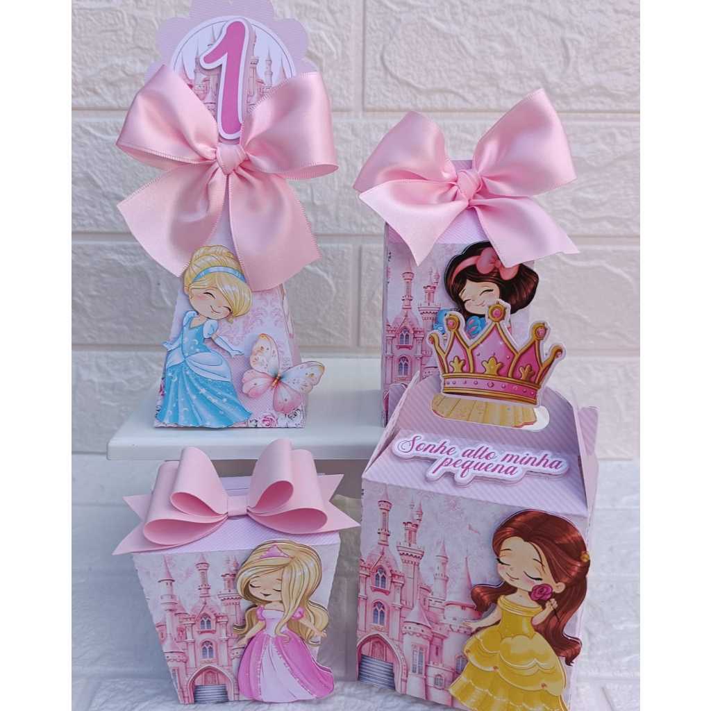 kit Festa  Princesas  -Personalizados Princesas  menina - Lembrancinhas Princesas- Aniversário Princesas Cute