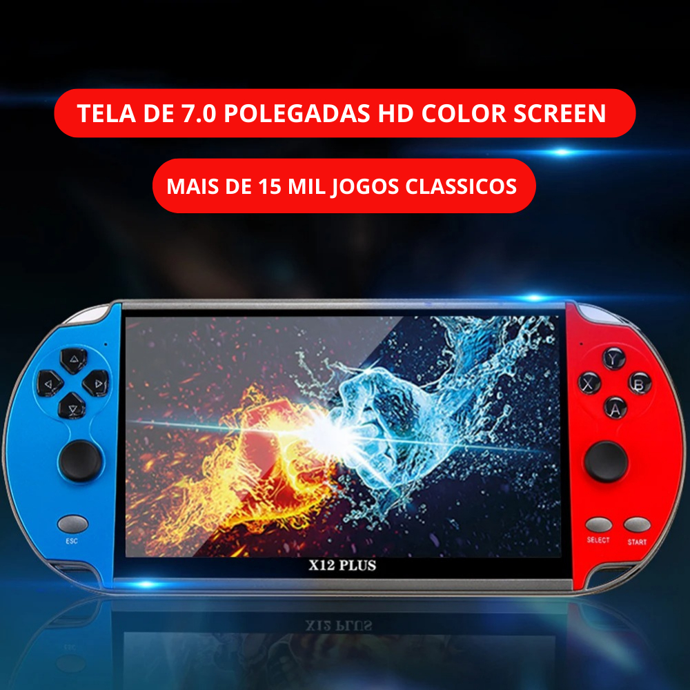 Videogame Portátil PSP Console +10000 Jogos Retro 16GB Console de Mão Memoria Expansivel