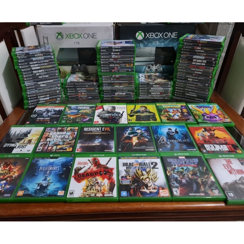 Jogos Originais Xbox One Gta 5 Resident Evil Red Dead Mortal Kombat Halo Gears Of War Confira!!