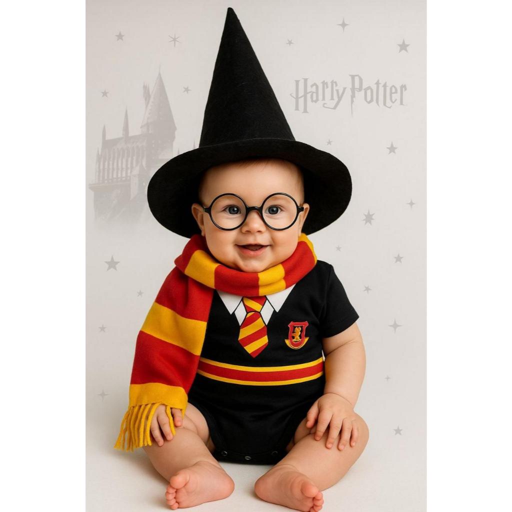 Body Temático para mesversário bebê menino - HP em Oferta na Shopee