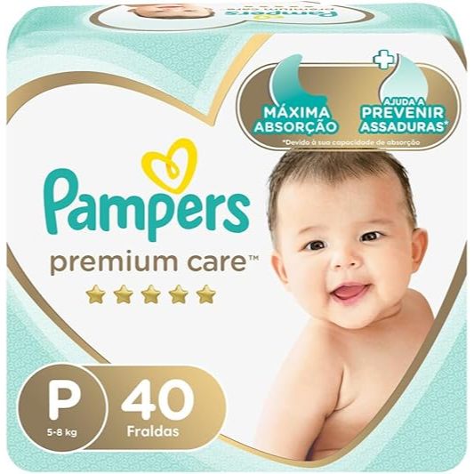 Fraldas Pampers Premium Care P 40 Unidades: Onde Comprar | BuscaProdutos