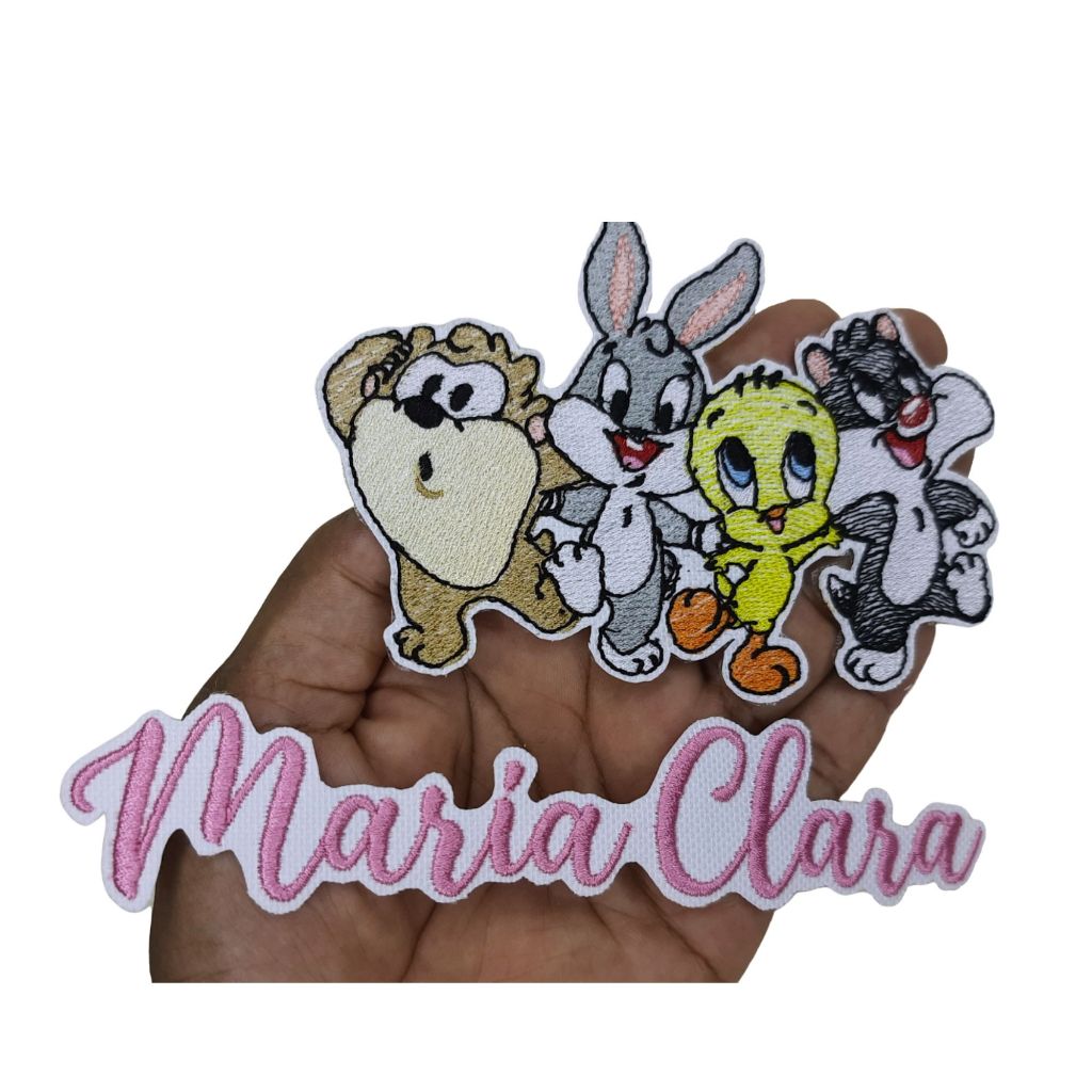 Patch Bordado Termocolante Turminha Looney Tunes E Nome Var4 em Oferta na Shopee