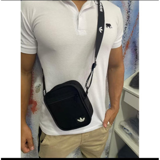 Bag transversal  importada pochete unissex regulável em Oferta na Shopee