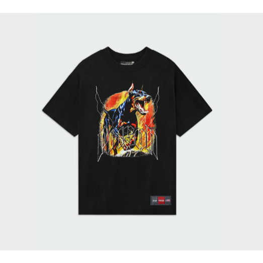 Camiseta Masculina Com Estampa Doberman Tecido Premium 100% Algodão