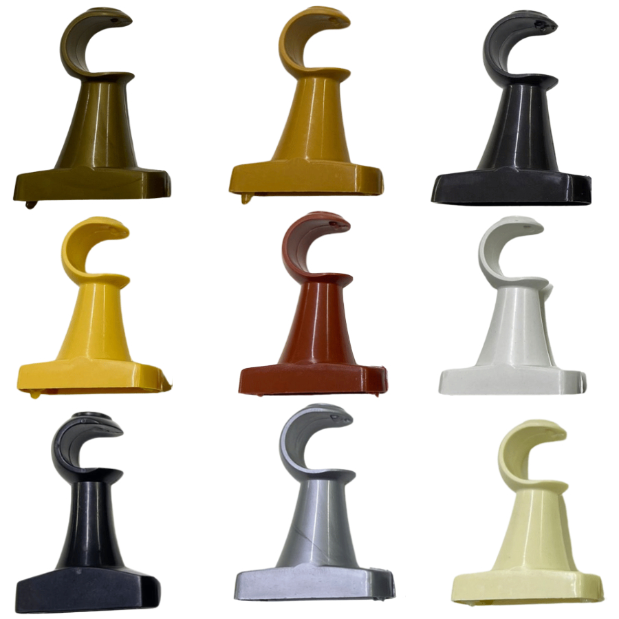 Kit Suporte Para Parede De Varão Simples Cortina 28mm Grosso Para Parede Com Ponteira Completa Pvc Par Cores Ressistente em Oferta na Shopee