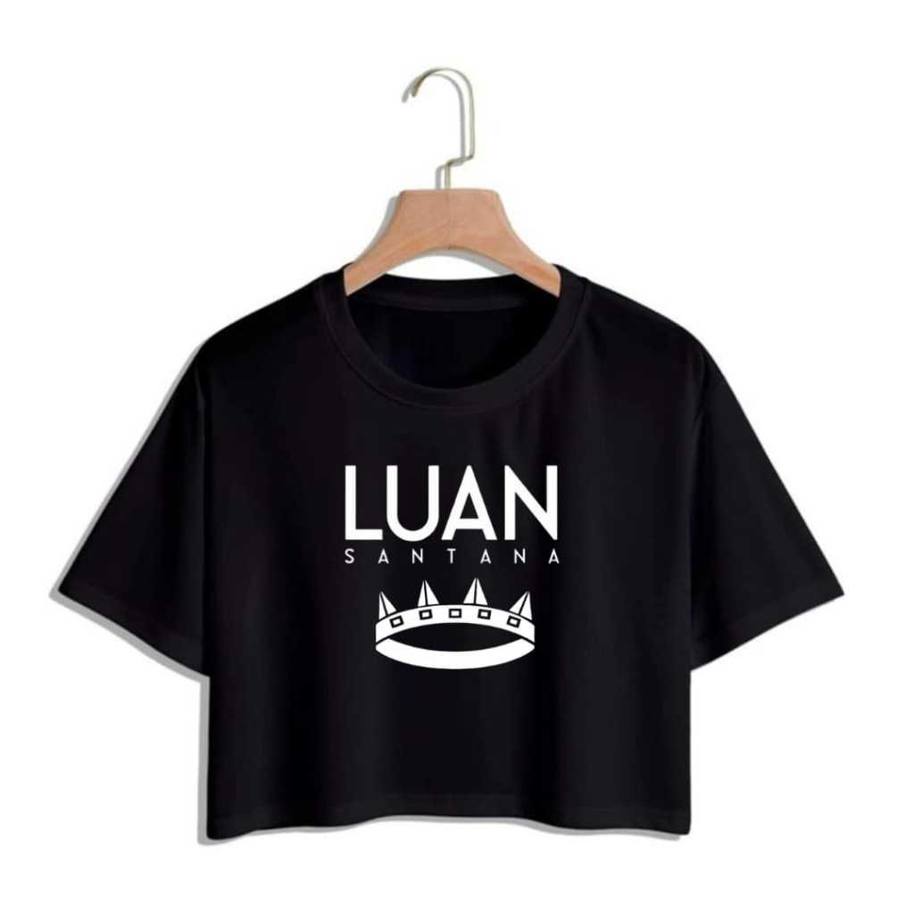 Cropped Luan Santana Fã Camiseta Blusinha em Oferta na Shopee