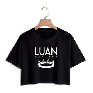 Cropped Luan Santana Fã Camiseta Blusinha em Oferta na Shopee