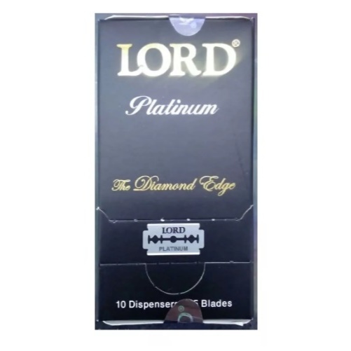 Lâmina De Barbear Lord Black Platinum Caixa Fechada com 200 Cartelas