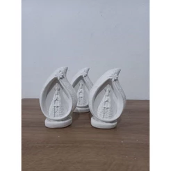 kit 03 imagens NS Aparecida na Gota. gesso cru