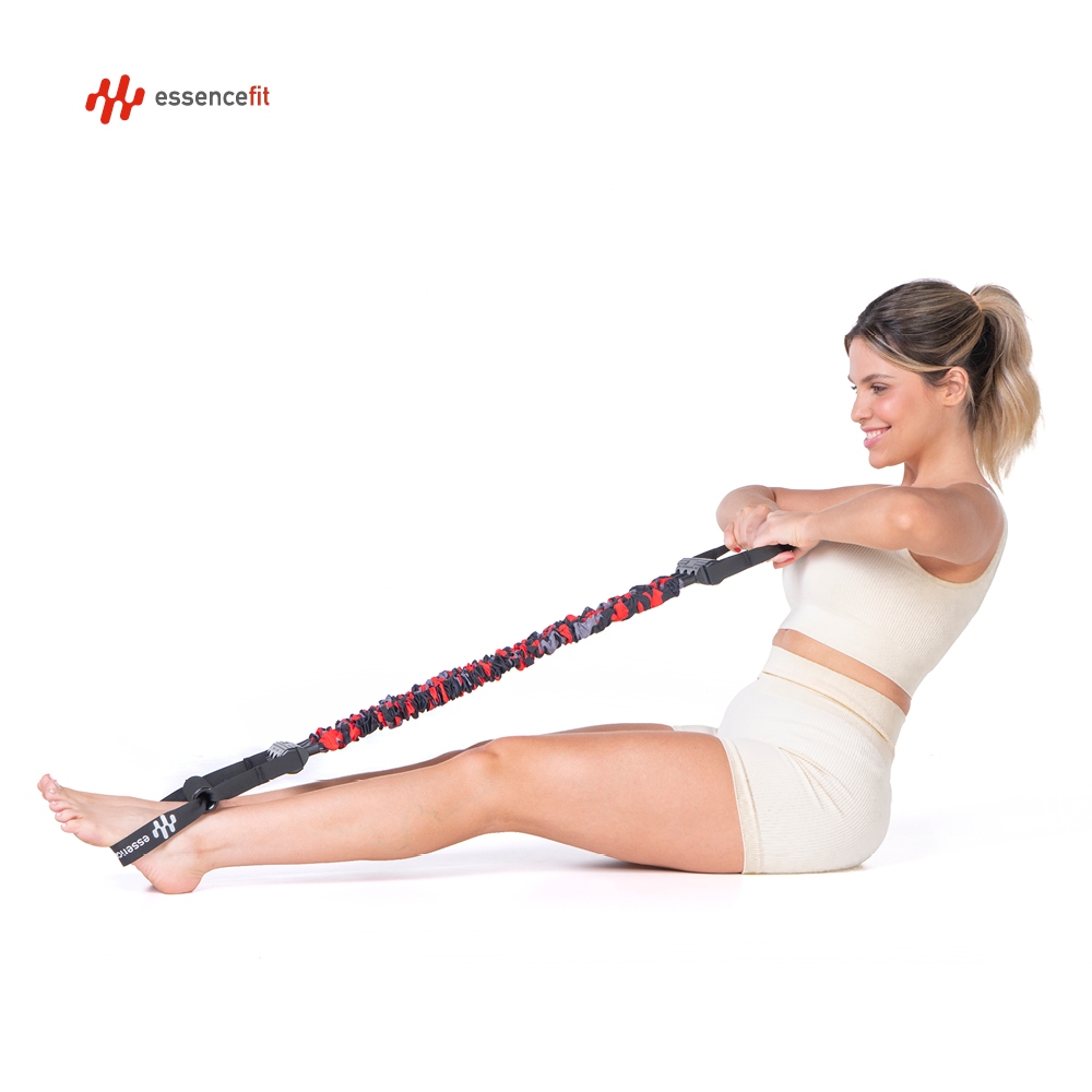 Extensor Elástico Faixa Multifuncional Exercícios Atividade Física EssenceFit