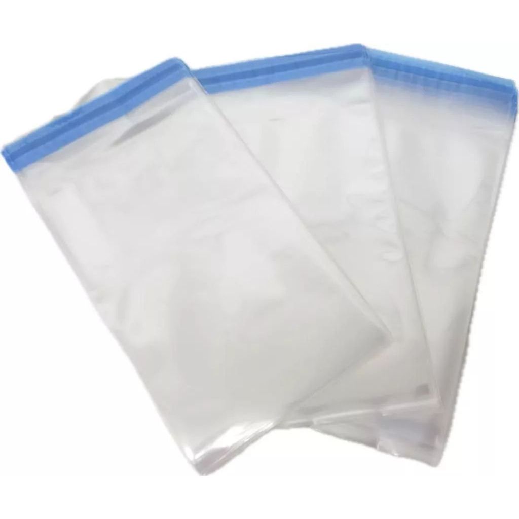 Saco transparente 30X40 50 unidades aba adesivo adesivada polipropileno liso em Oferta na Shopee