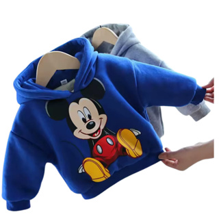 Mickey hoodies meninos meninas Blusa Moletom Infantil Inverno Outono Casacos com Capuz bebê pulôv em Oferta na Shopee