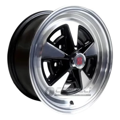 Kit 4 Rodas Opala SS Aro 14x6 E 14x7 Opala Caravan 5x114 Cor Preta Borda Diamantado Bicos Brinde M08