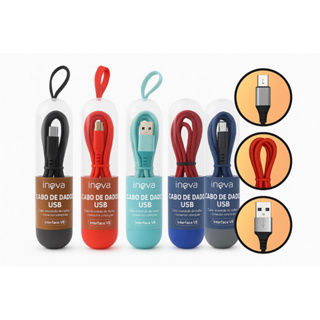 Kit 10 Cabo Tipo C Usb Carregador Ultra Rápido 2 metros Resistente Nylon Anti quebra em Oferta na Shopee