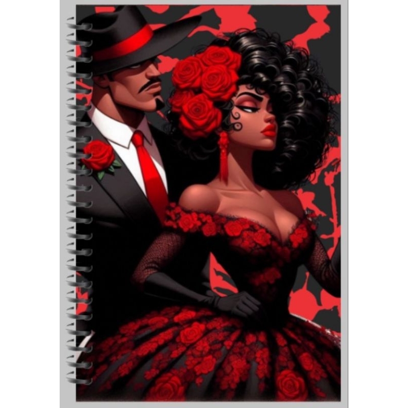 Caderno Personalizado Maria Padilha das Almas e Exú Tranca Rua das Almas 150 folhas-A5