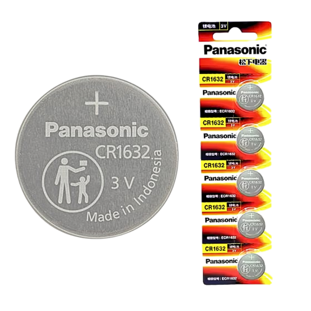 Panasonic CR1632 3V – Pilha Botão | 1 a 5 Unidades em Oferta na Shopee