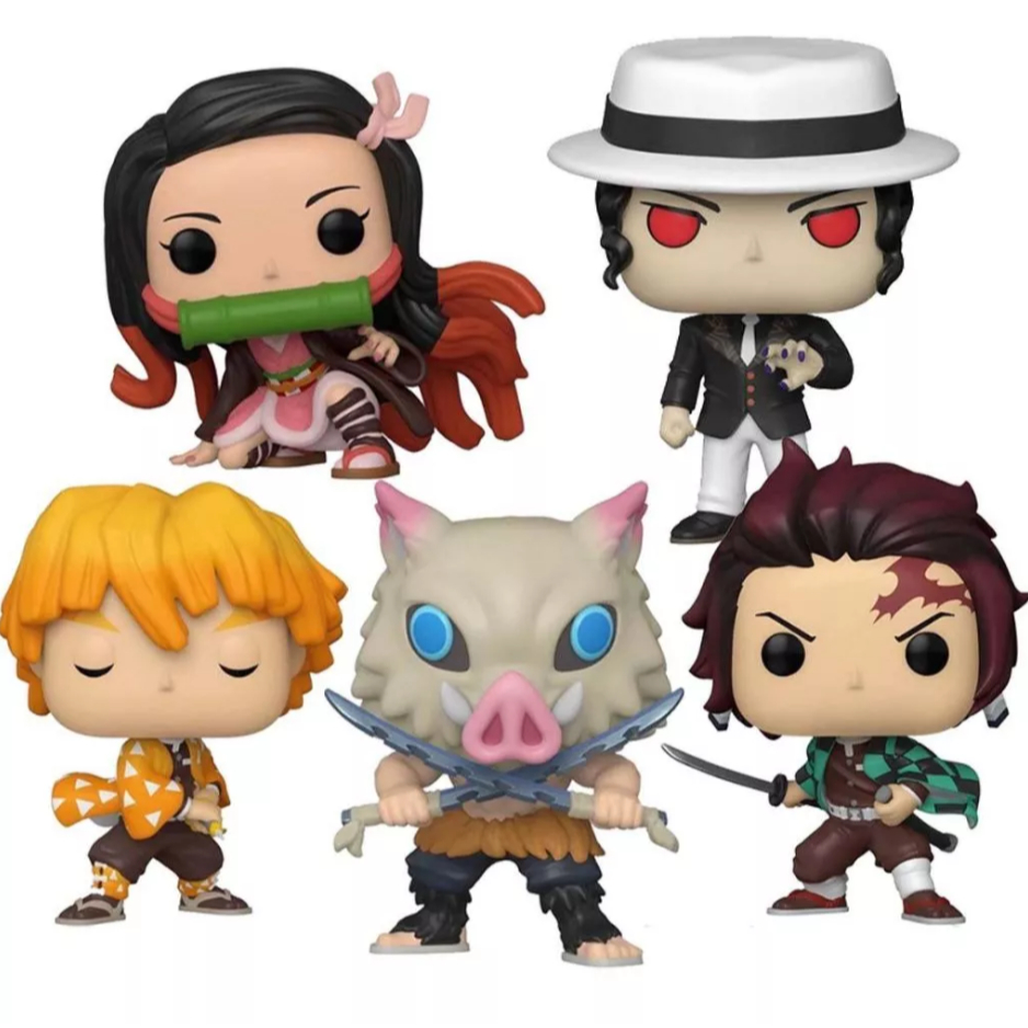 Bonecos colecionáveis Demon Slayer - Com Caixa Personalizada