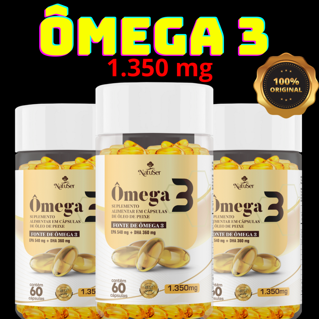 Ômega 3 com 1.359mg 60 cápsulas Original