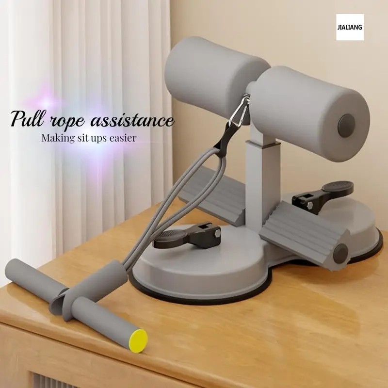 Equipamento auxiliar de abdominais fitness unissex ventosa muscular abdominal dispositivo de pé fixo -V2 em Oferta na Shopee