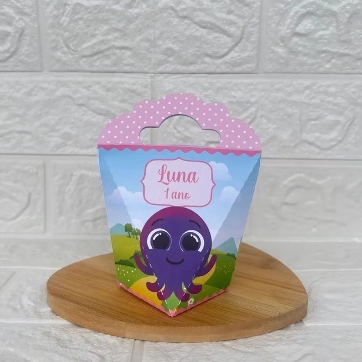 PEGUE E MONTE - Caixinha Coração Triangulove personalizada Bolofofos menina -  Lembrancinhas -  Festa de Aniversário