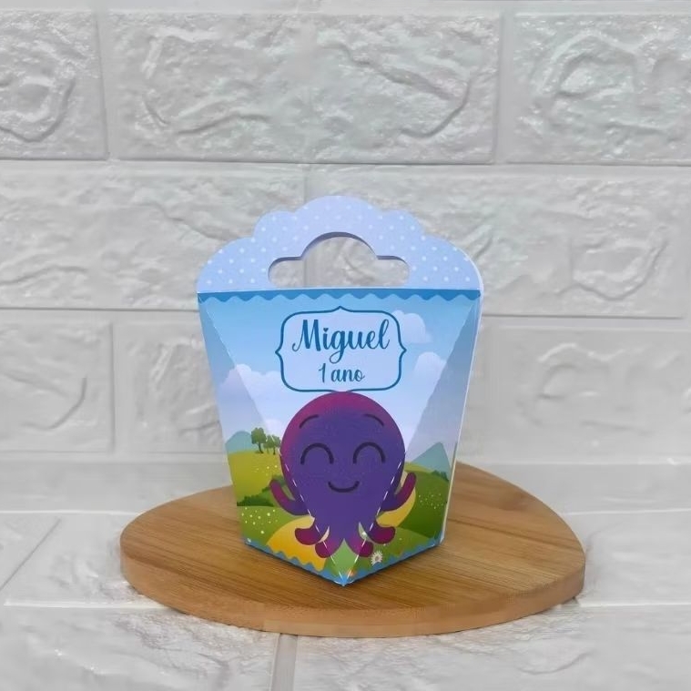 PEGUE E MONTE - Caixinha Coração Triangulove personalizada Bolofofos menino -  Lembrancinhas -  Festa de Aniversário