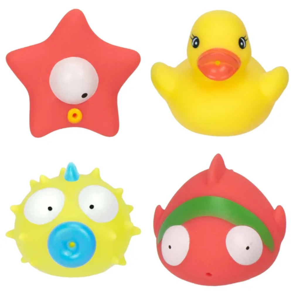 Bichinhos Para Banho Pimpolho Estrela Do Mar/Peixe/Baiacu/Pato