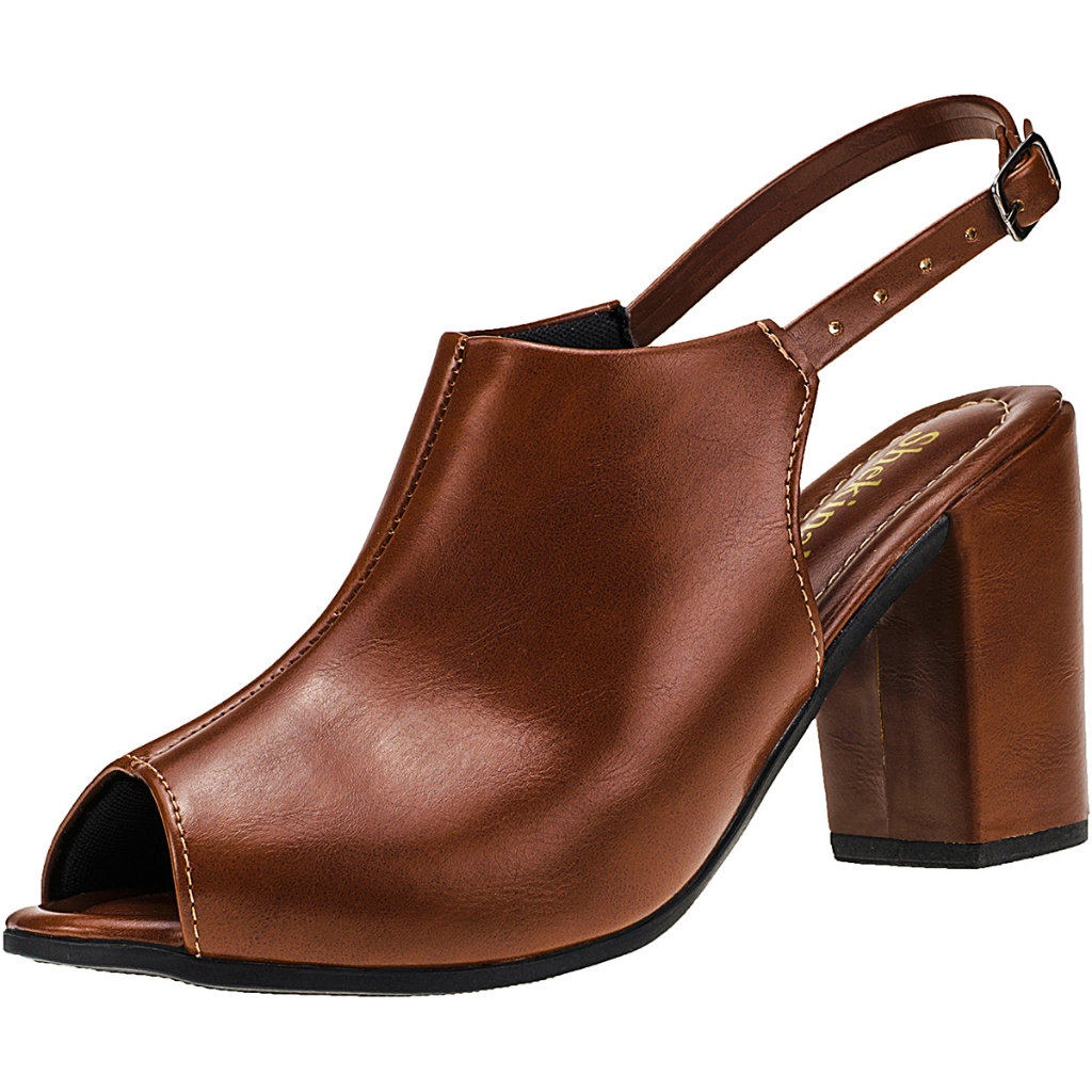 Sandália Saltinho Open Boot Salto Alto Bloco Grosso Ankle Boots Shekinah Confortável Moda em Oferta na Shopee