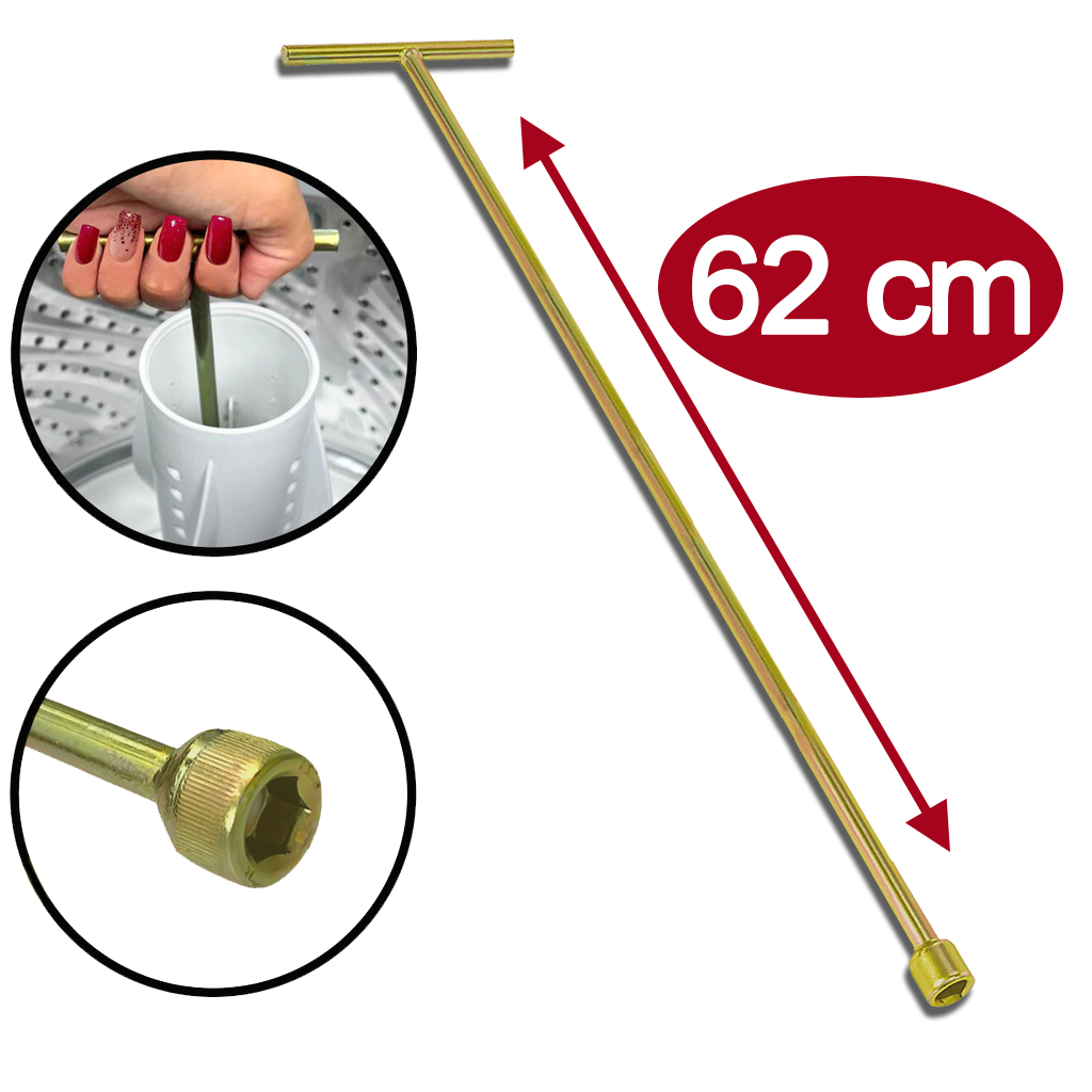 Chave T 10mm Longa 62cm Agitador Brastemp Electrolux