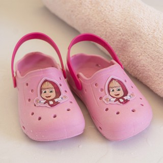 Babuche Menina Infantil Pé com Pé Masha Rosa Chiclete/Pink