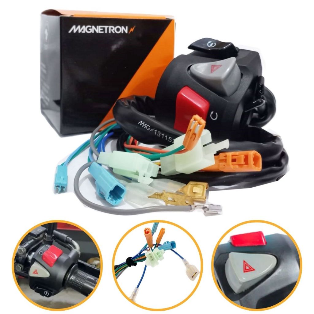 Punho de Partida C/ Pisca Alerta Cg 160 Titan / Cg 160 Fan 2014-2025 (Modelo Cb 500) Magnetron em Oferta na Shopee