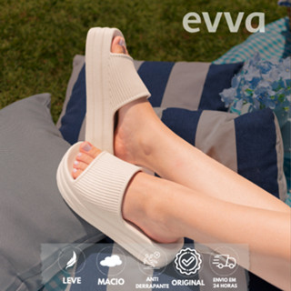 Chinelo Feminino Plataforma Anabela Salto Muito Leve 100% em EVA PLAT-200
